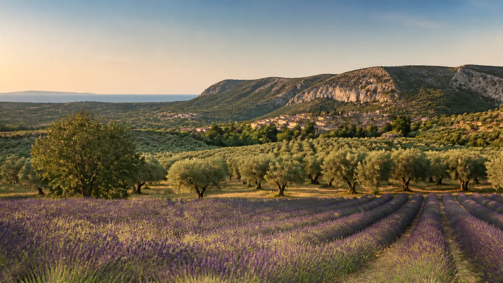 Paysage évocateur du département Vaucluse et de sa région