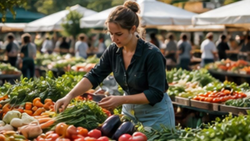 Illustratie van de activiteit Marktproducent