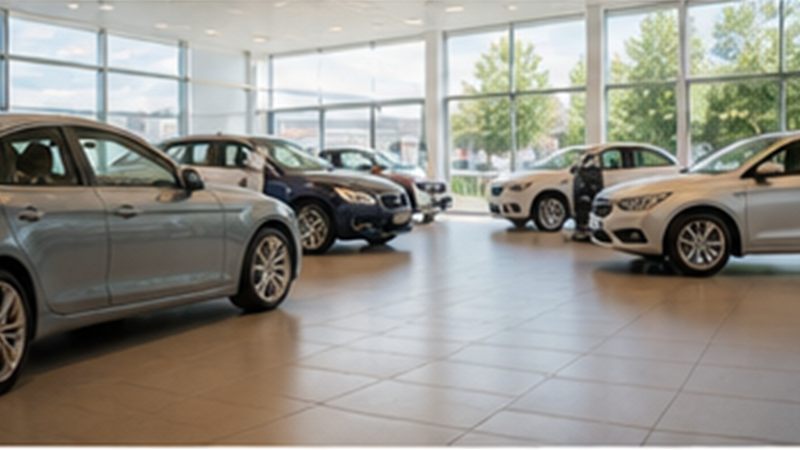 Illustratie van de activiteit Autodealer