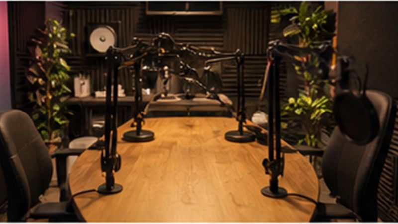 Illustratie van de activiteit Podcaststudio