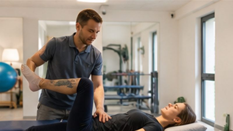 Kuva toiminnasta Fysioterapeutti
