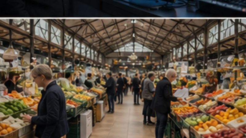 Illustratie van de activiteit Overdekte markt