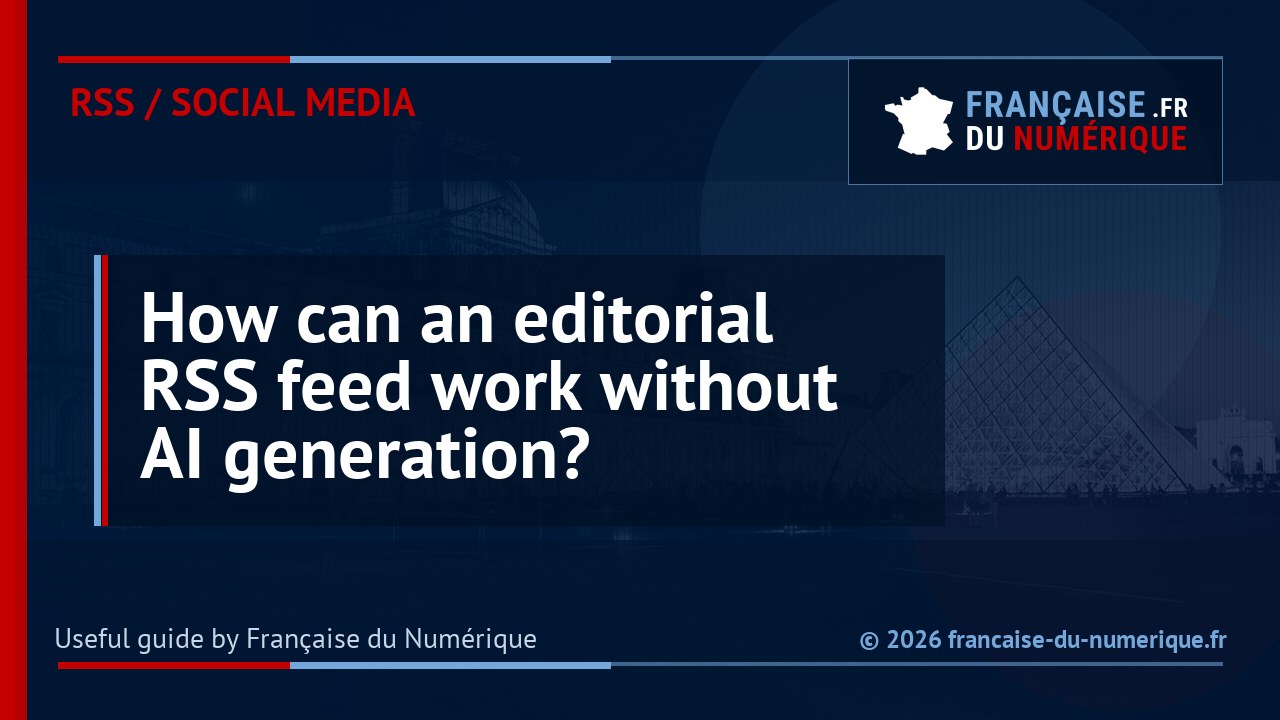 How can an editorial RSS feed work without AI generation?